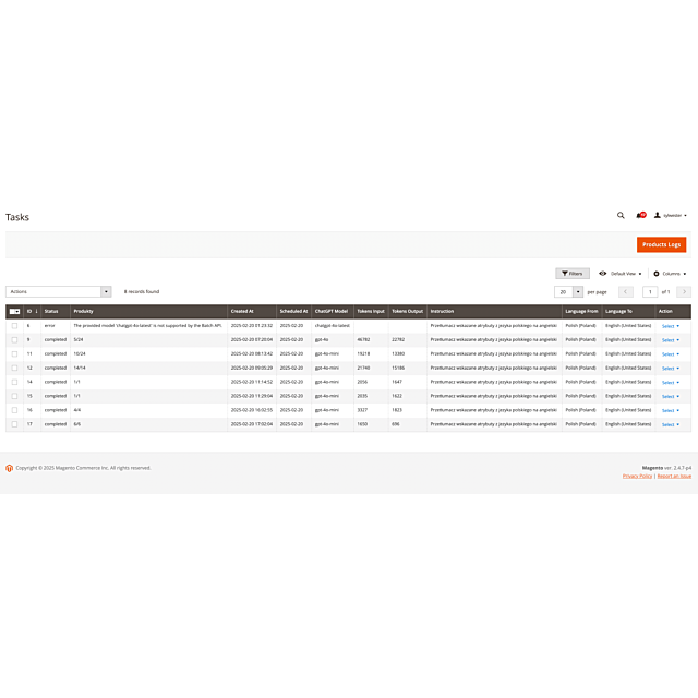 Massenübersetzung von Produkten in Magento 2 mit ChatGPT – Zeit- und Kostenersparnis