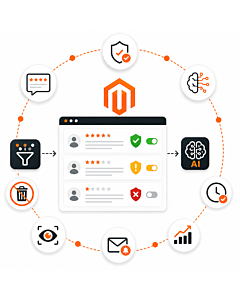 Automated review moderation in Magento 2 with AI