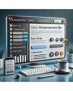 Moduł Kowal Announcement Bar dla Magento - Ogłoszenia i Powiadomienia