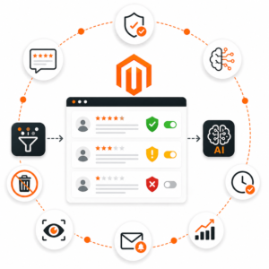 Automated review moderation in Magento 2 with AI