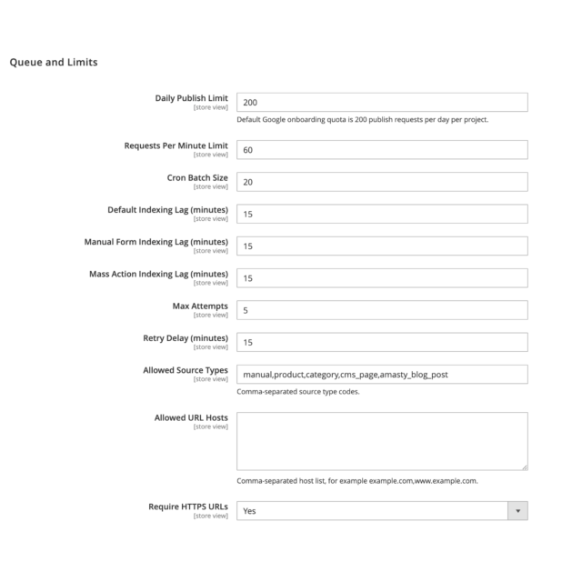 Google Indexing API for Magento 2