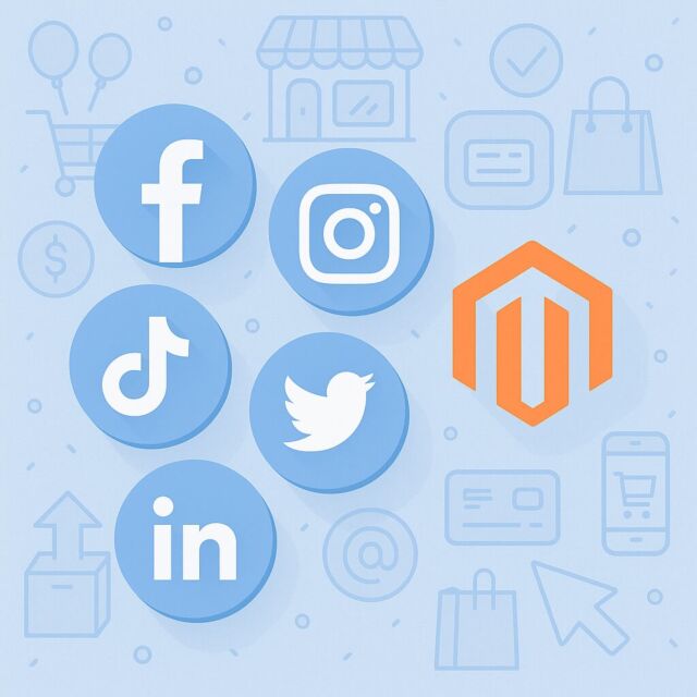 Moduł Magento2 – Ikony Social Media z Linkami do Profilu