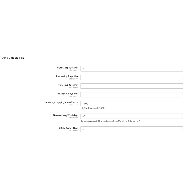 Estimated Delivery Date for Magento 2
