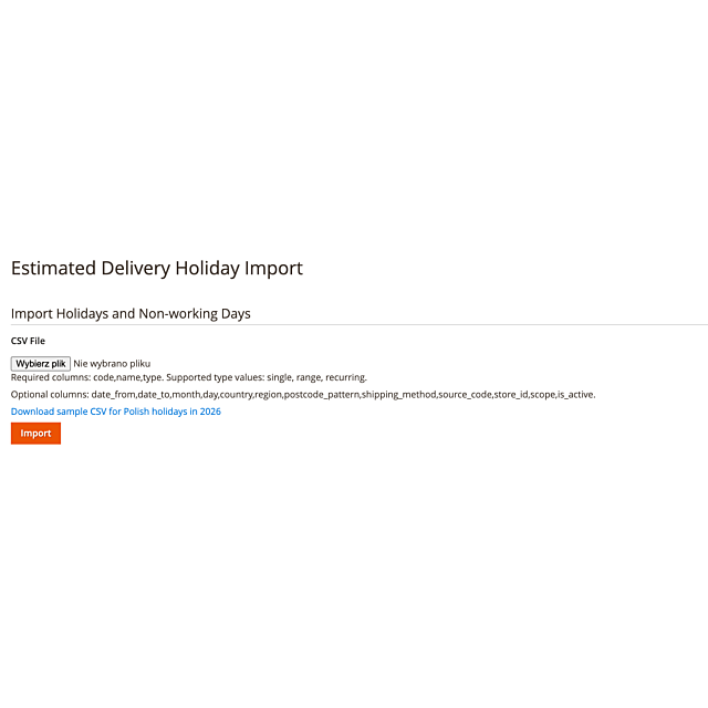 Estimated Delivery Date for Magento 2