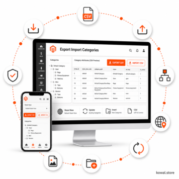Módulo Export Import Categories para Magento 2