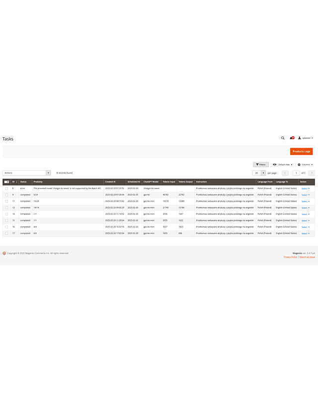 Traducción masiva de productos en Magento 2 gracias a ChatGPT: ahorro de tiempo y dinero
