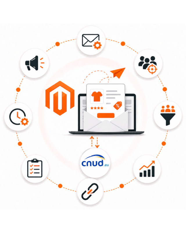 Automatización del e-mail marketing: módulo de generación de ofertas de productos para Magento 2 e integración con CNUD.eu