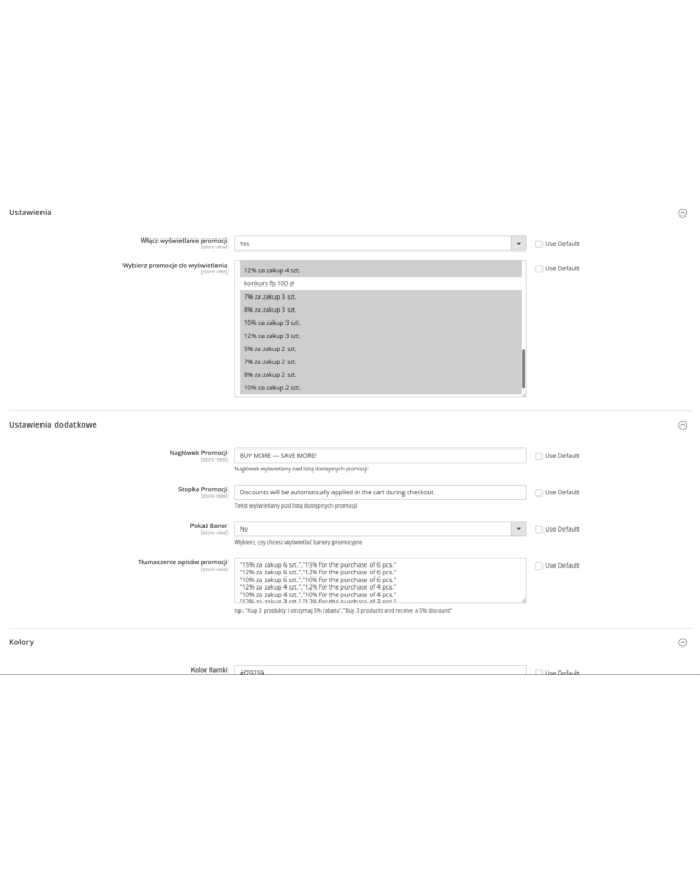 Módulo Magento 2 - Promociones disponibles - Mostrar promociones en la página de producto