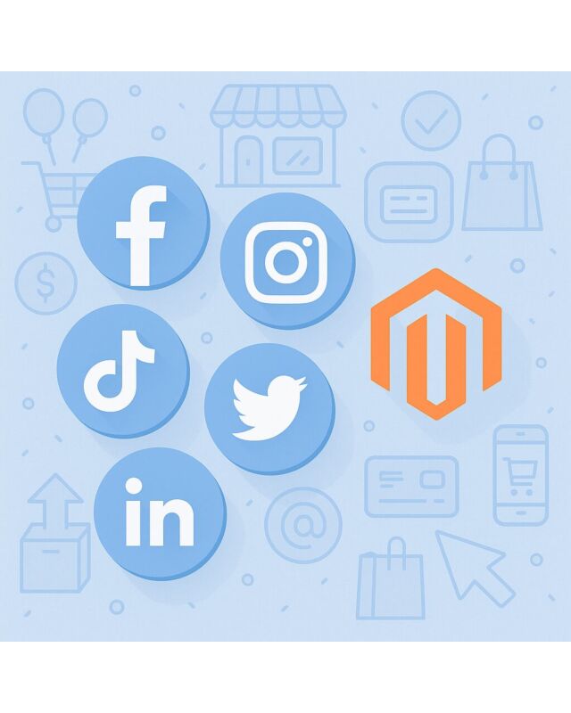 Moduł Magento2 – Ikony Social Media z Linkami do Profilu