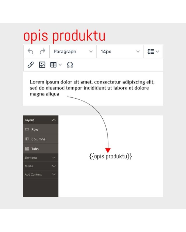 Módulo Magento para insertar un atributo de producto en la plantilla de Page Builder