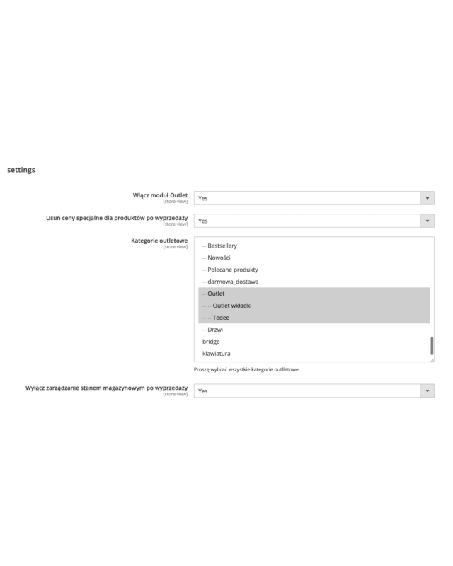 Módulo Outlet para Magento 2 - Automatización de rebajas