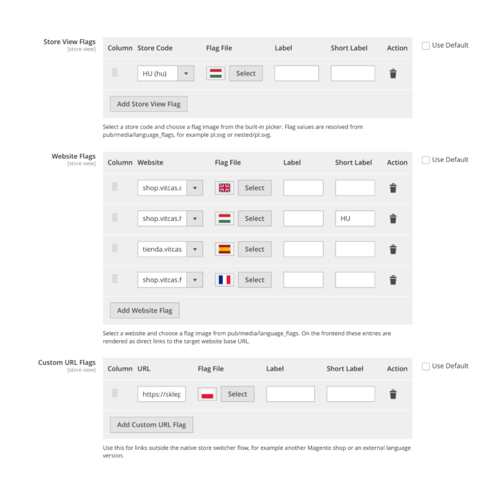Modulo Language Flags per Magento 2