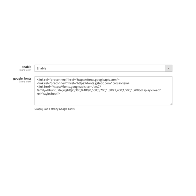 Modulo per installare i font Google Fonts in Magento 2