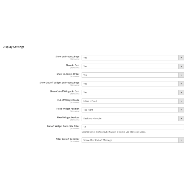 Przewidywany termin dostawy dla Magento 2