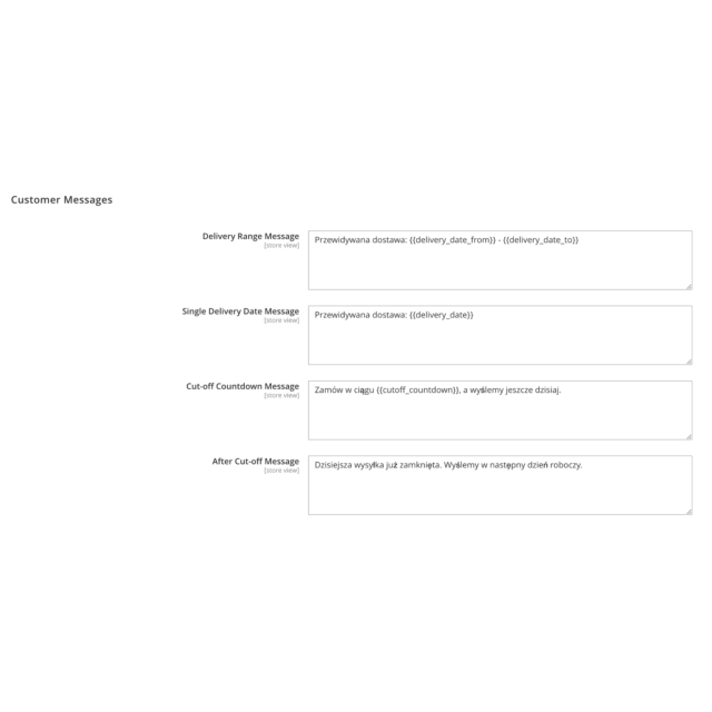 Przewidywany termin dostawy dla Magento 2