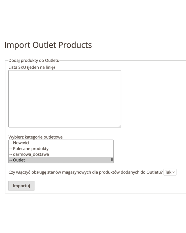 Moduł Outlet dla Magento 2 - Automatyzacja Wyprzedaży