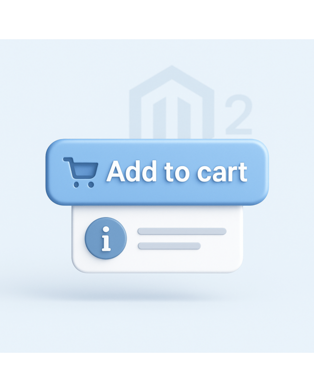 Opis pod przyciskiem 'Dodaj do koszyka' – moduł Magento 2