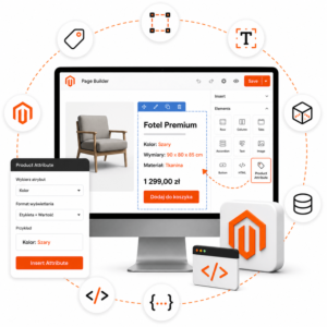 Moduł Magento Wstawianie atrybutu produktu do szablonu page builder