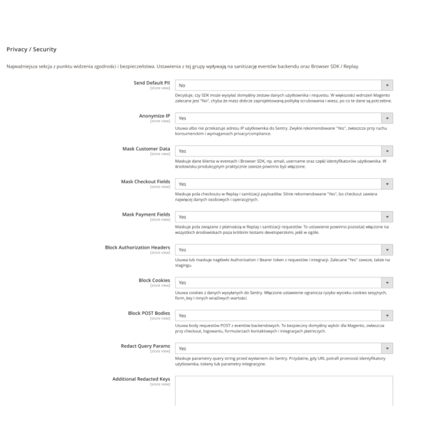 Kowal Integracja Sentry dla Magento 2