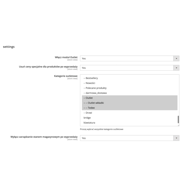 Moduł Outlet dla Magento 2 - Automatyzacja Wyprzedaży