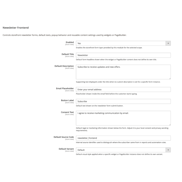 Geavanceerd nieuwsbriefpakket voor Magento 2