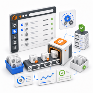Como resolver o problema da eliminação em massa de produtos no Magento 2 sem bloquear o painel?