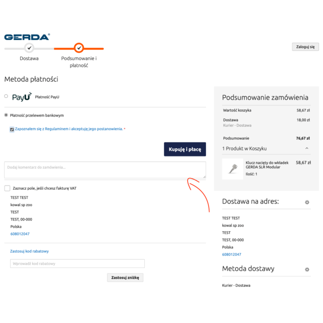 Checkout Comment - Dodaj komentarz do zamówienia w Magento 2